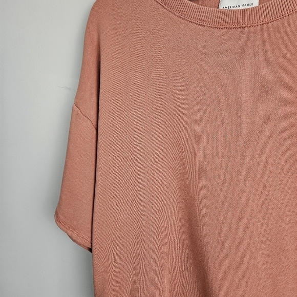 American Eagle Short Sleeve Crewneck Sweatshirt Sweater Medium - Picture 3 of 7